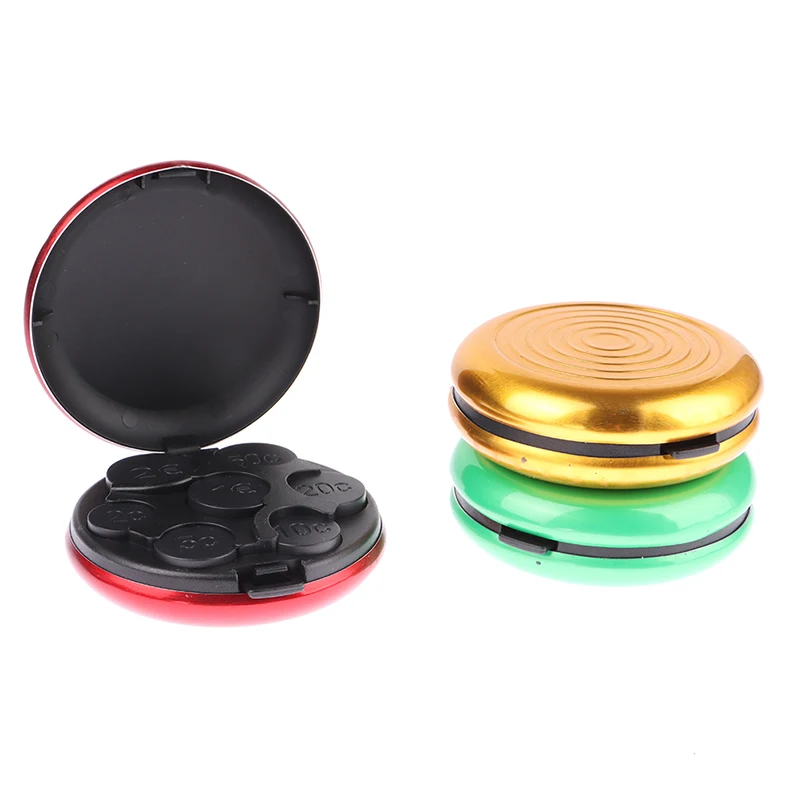 Круглый резак для монет долларов США/евро пластиковый ящик хранения из