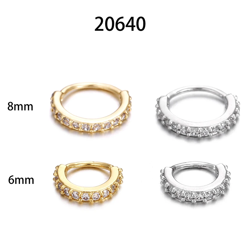 

1PC Stainless Steel Nose Rings Stud CZ Nose Stud Nose Piercing Jewelry for 20G