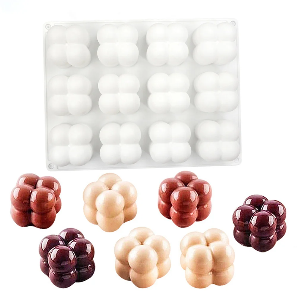 

DIY Scented Candle Soap Making Silicone Mold Cube Shaped Chocolate Mousse Desserts Pastry Baking Tool Cake Decor Fondant Mould