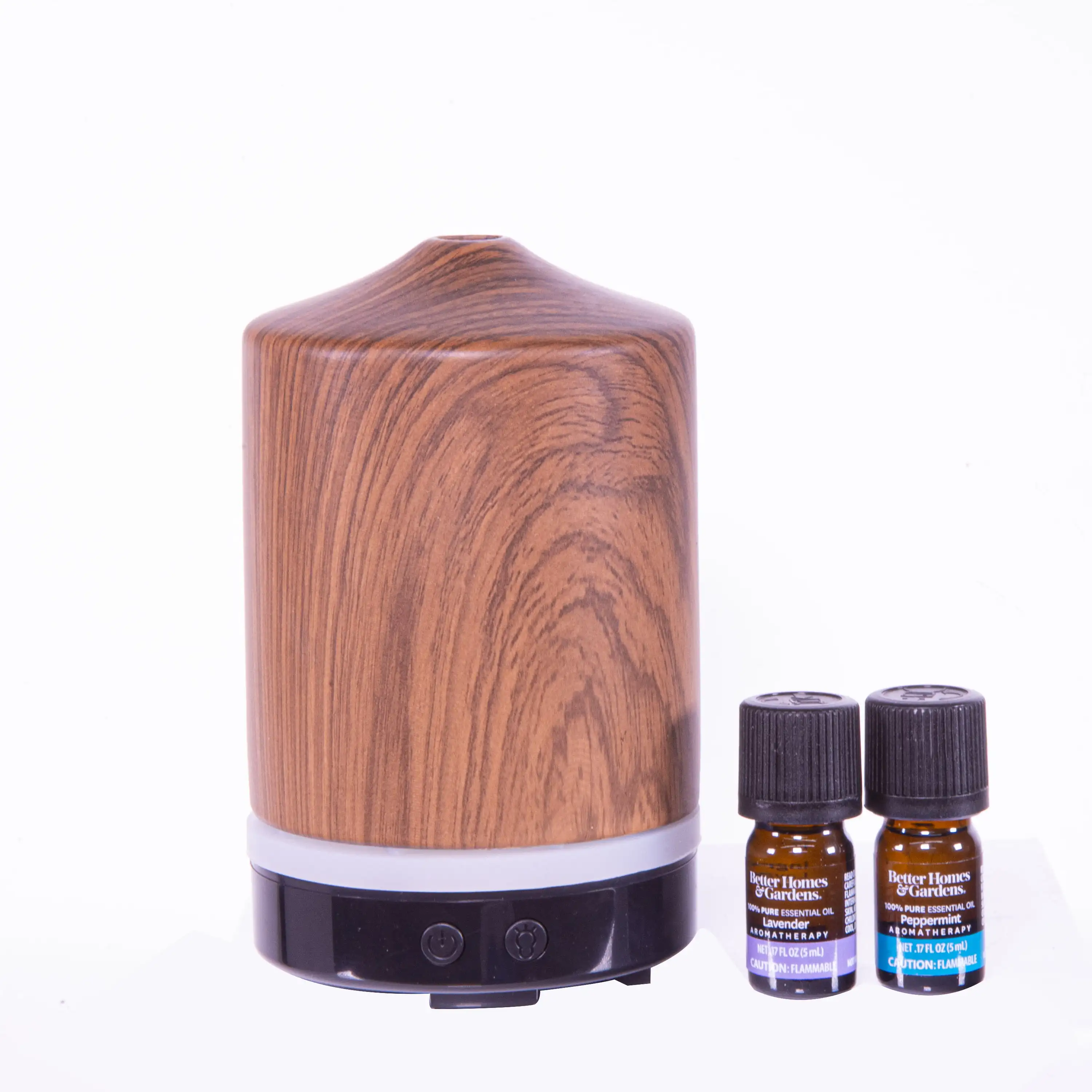 

3 Pieces Cool Ultrasonic Diffuser Set, Woodgrain, 100 mL