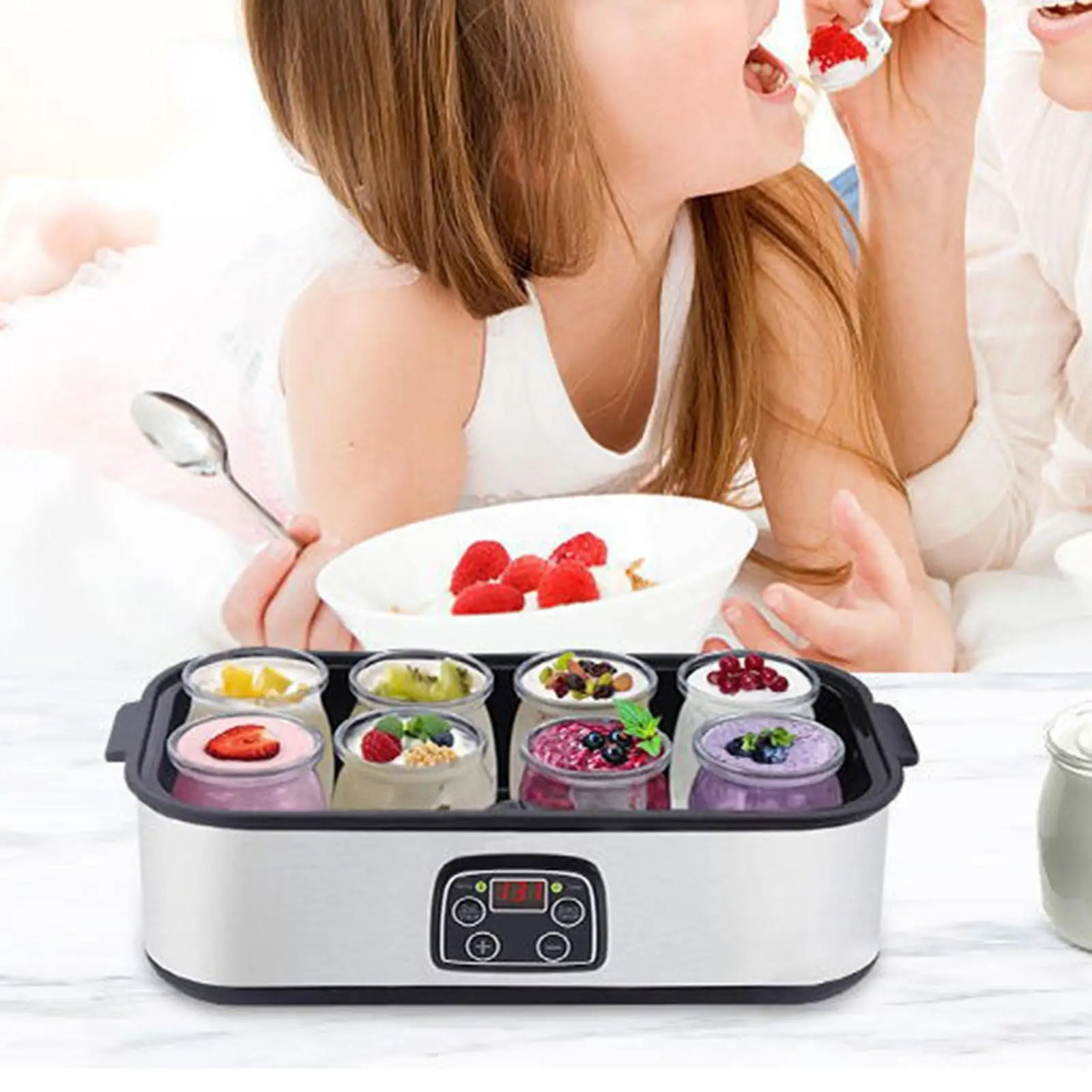 Yogurt Maker,Automatic Yogurt Maker,Compact Kitchen Appliance,DIY Tool with 8
