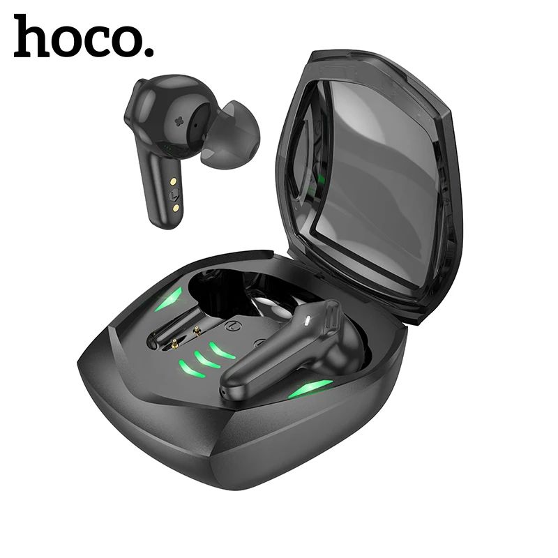 

HOCO Gaming Earphone Wireless Bluetooth 5.3 Earbuds 60ms Professional Low Latency LED Display Stereo Music Touch Control Headset