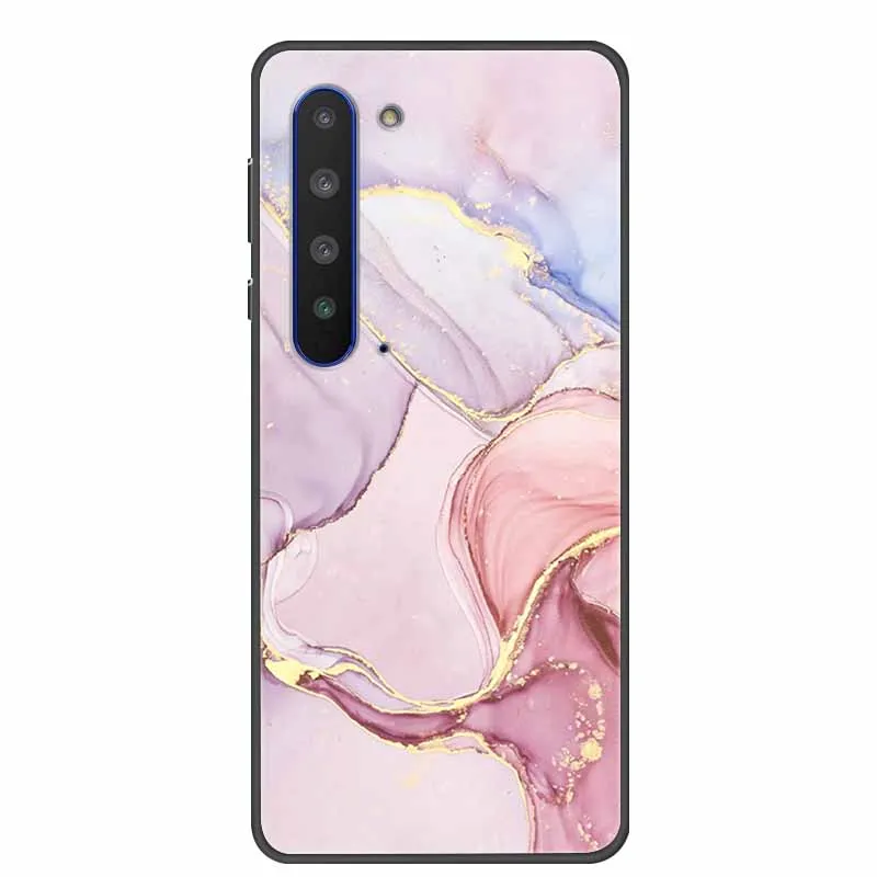 6 4 дюйма для острых Aquos R5G чехол мраморная Мягкая силиконовая Противоударная