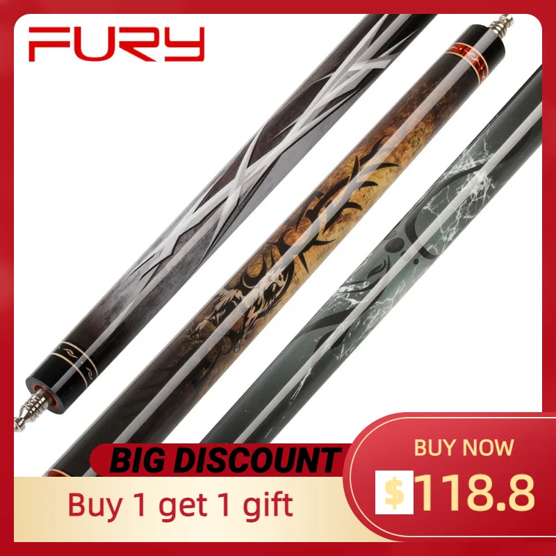 

Бильярдный набор FURY PX 11,75/12,75 мм, тигровый наконечник, 3 варианта