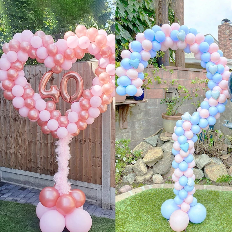 

163*69cm Balloon Stand Arch Round Hoop Holder Column Base Plastic Poles for Wedding Decor Birthday Party Baby Shower Supplies