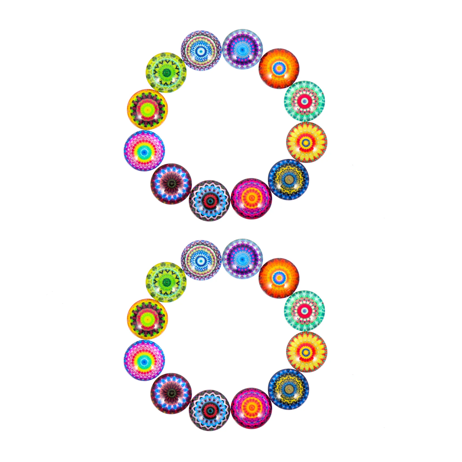 

Gemstone Jewelry Flat Diy Mosaic Round Beads Making Marbles Crafts Tiles Dome Tile Craft Picture Flower Floral Pattern Photo