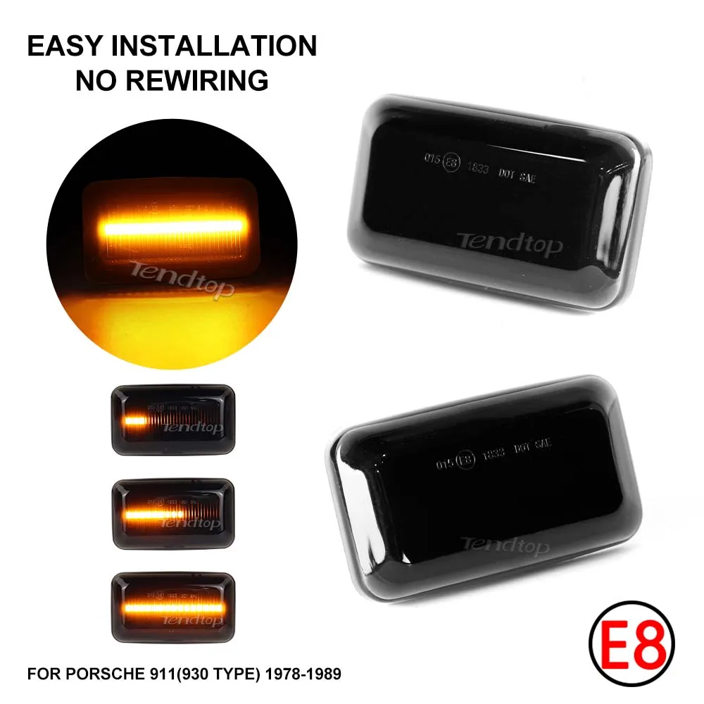 Динамический светодиодный боковой габаритный фонарь указатель поворота для Porsche