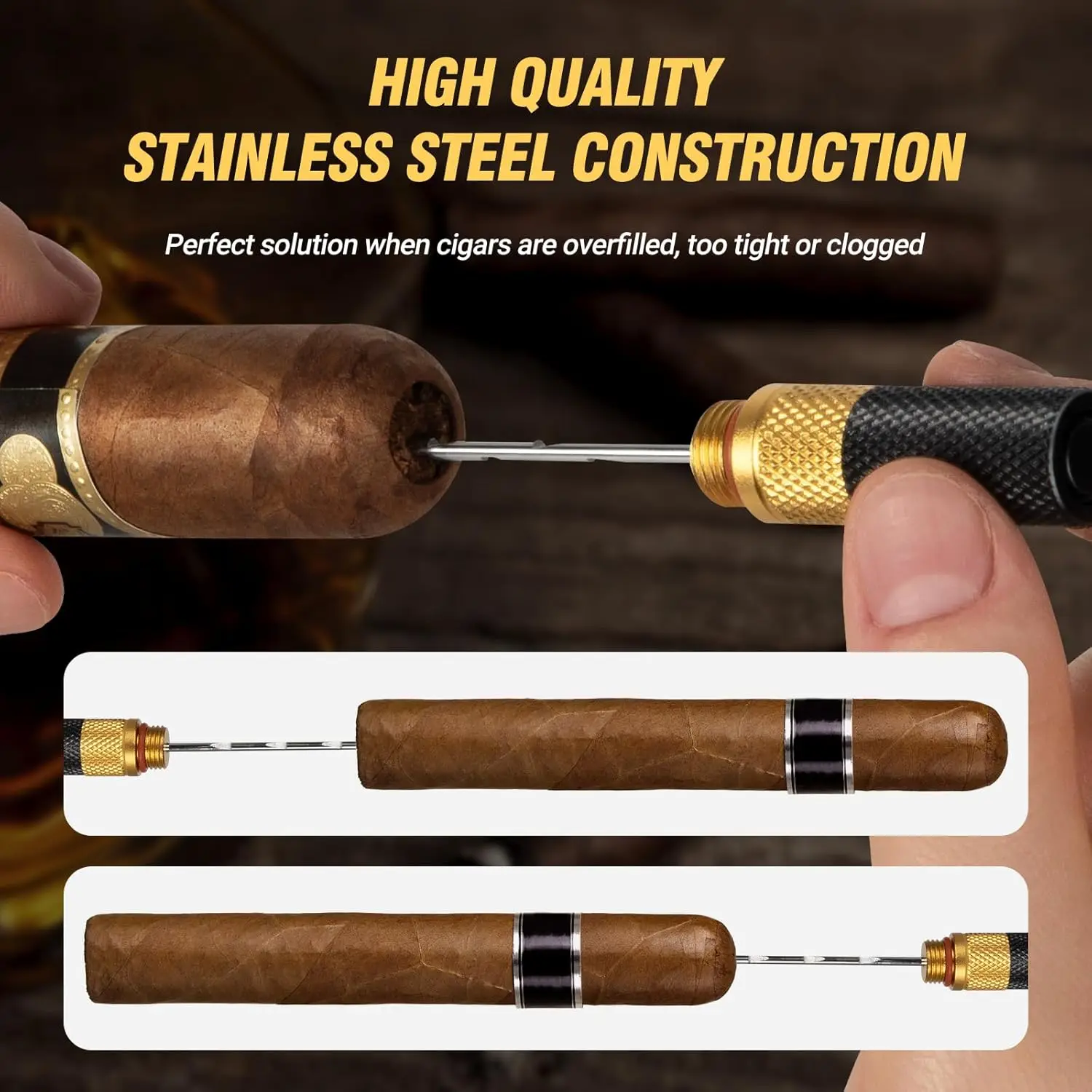 4-в-1 набор инструментов для усиления прикуривания сигар с инструментом