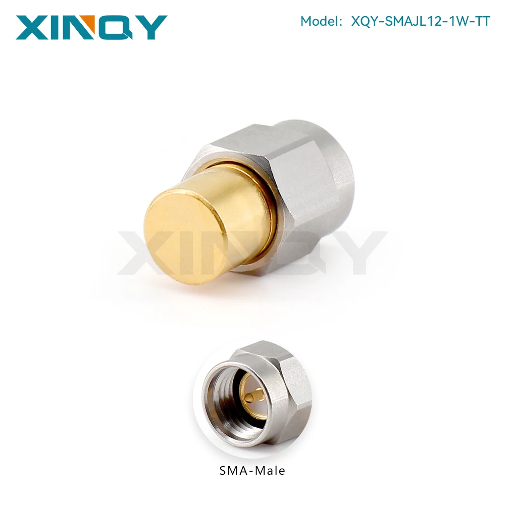 Фото XINQY SMA-имитатор нагрузки, нержавеющая сталь, SMA Male, 12 ГГц, 1 Вт, тестовая нагрузка, низкий коэффициент ВСВР, SMA-заглушка №2