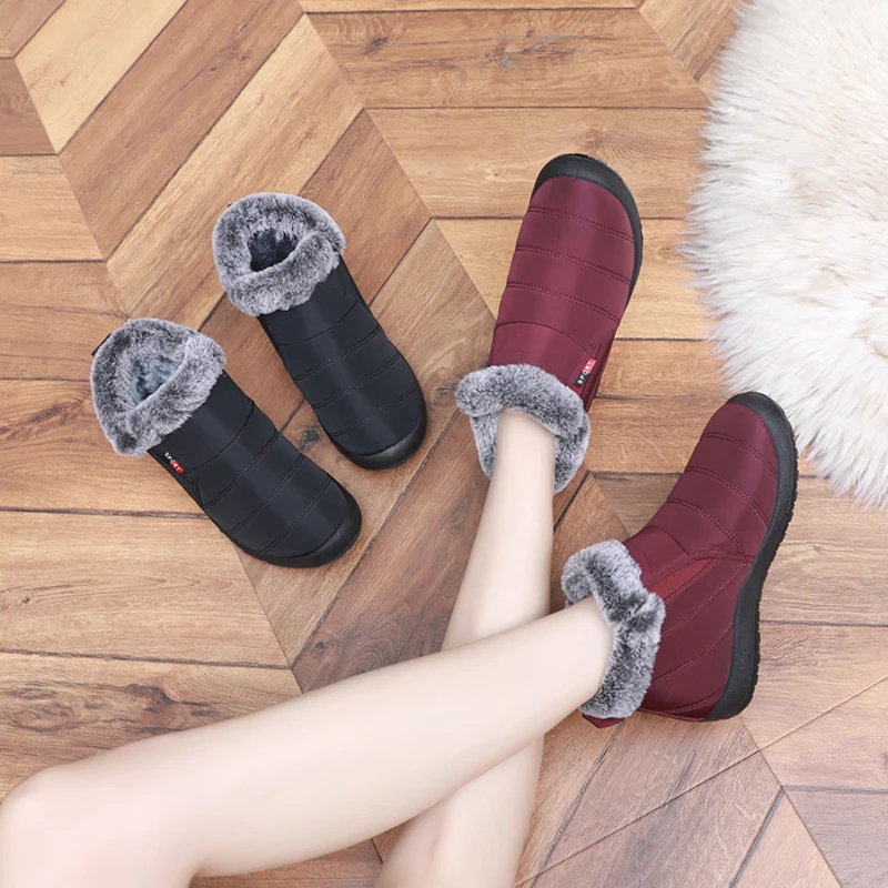 Теплые зимние ботинки на толстом флисе для мальчиков и девочек износостойкие