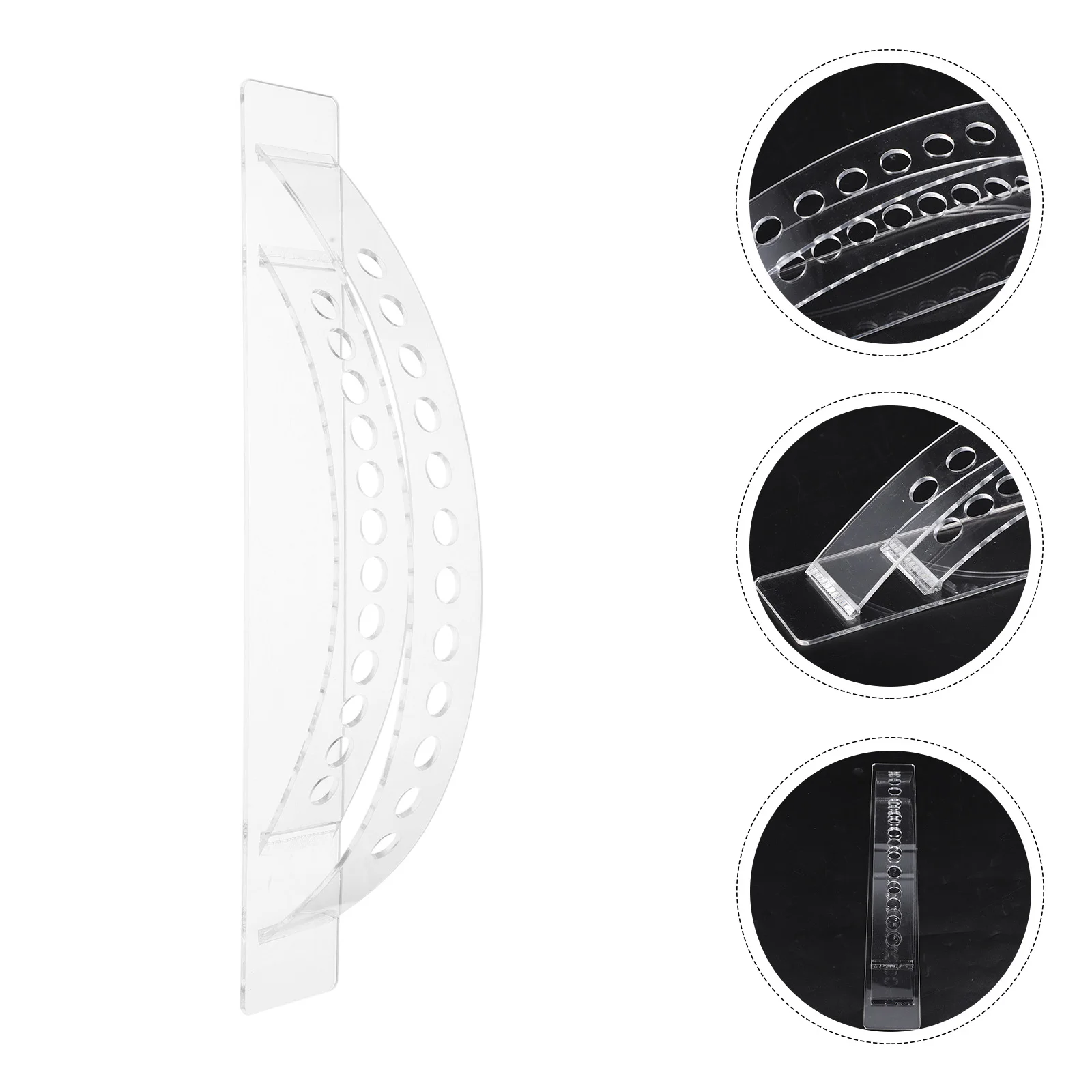 

Акриловый стеллаж для ручек для макияжа, стабильный органайзер для ручек для макияжа, Стеллаж, держатель для ручек для бровей