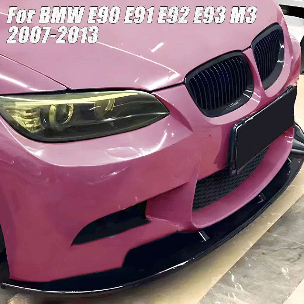 Блеск Черный Автомобильный передний бампер разветвитель для губ спойлер