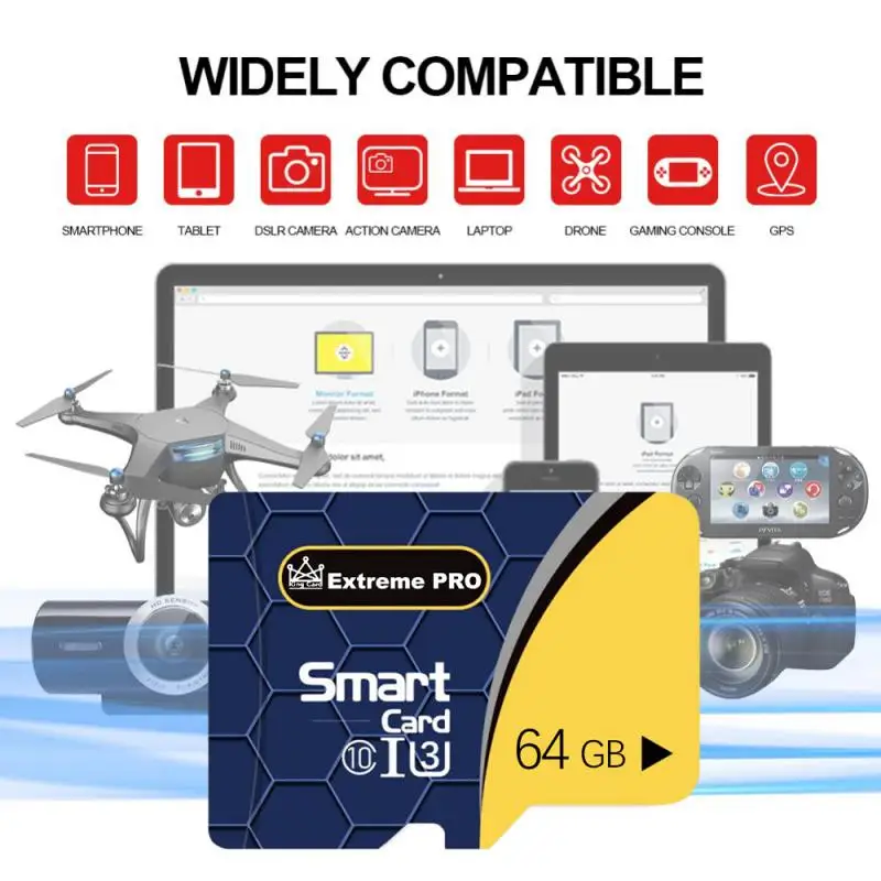 Карта памяти U3 A1 V30, класс 10, 2023 ГБ, 64 ГБ, 128 ГБ, 256 ГБ