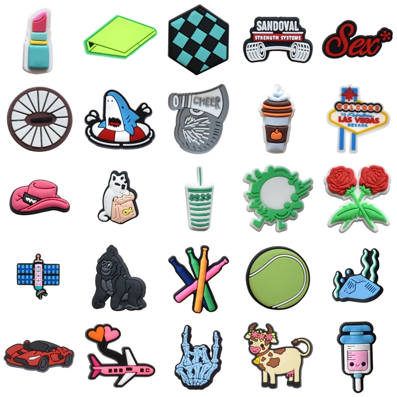 

Набор аксессуаров для обуви Crocs для мальчиков, шармы для джинсов и мужчин, подарочные украшения для обуви, подвески для женщин, для детей и де...