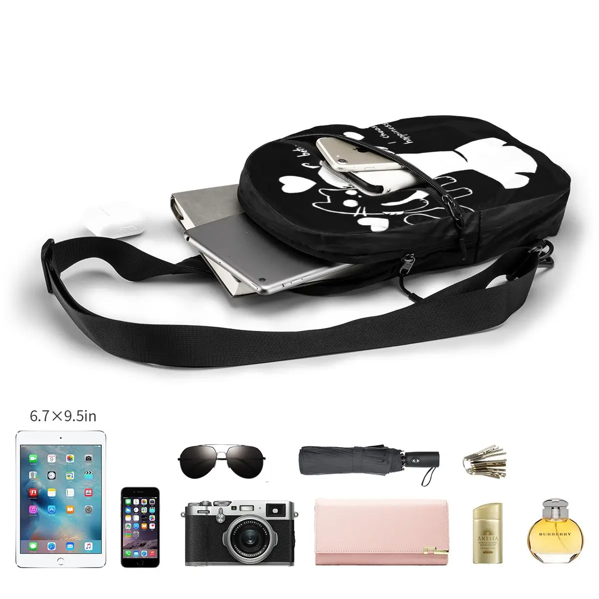 Нагрудная сумка Fran с бантом шведская игра ужасные приключения рюкзак кросс-боди