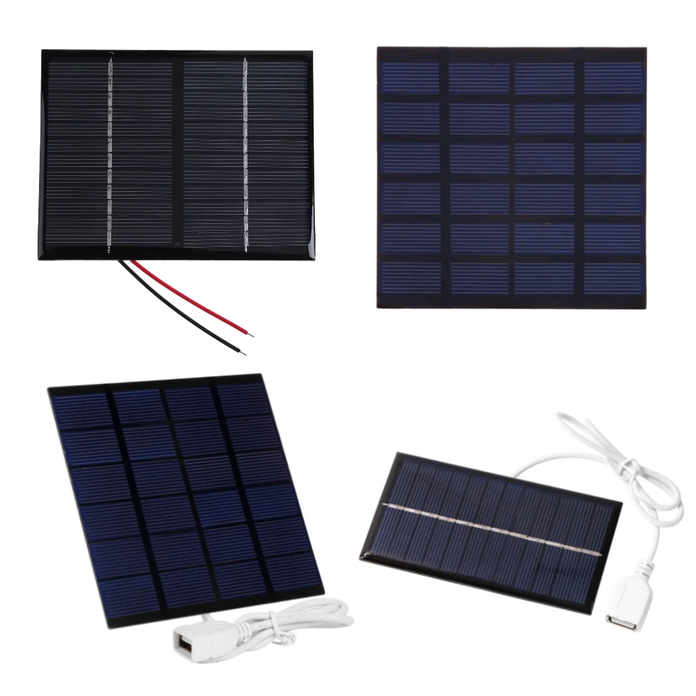 

1 шт., солнечная панель, 6 в, 1,5 Вт, портативная солнечная мини-система «сделай сам», уличная дорожная батарея, зарядное устройство для сотовог...