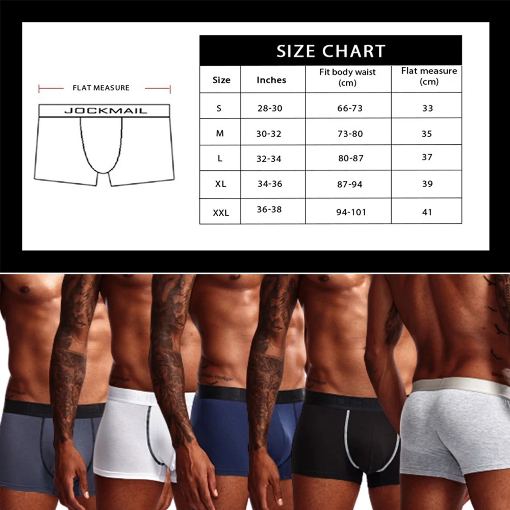JOCKMAIL 8pcs/lot Sexy Men Boxers Underwear Boxershorts Homme Cuecas Male Mesh 3D U Convex Pouch Calzoncillos Slip Gay Underpant