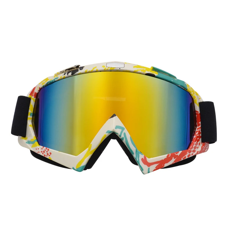 

Motorcycle Goggles Windproof Sunscreen Motocross Glasses Flexible Wide Viewing Angle Cycling Lenses With Soft Thick Foam Frames