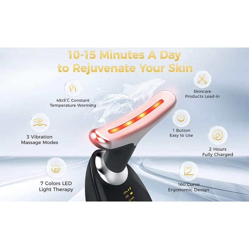Новый многофункциональный массажер для лица устройство красоты шеи и удаления