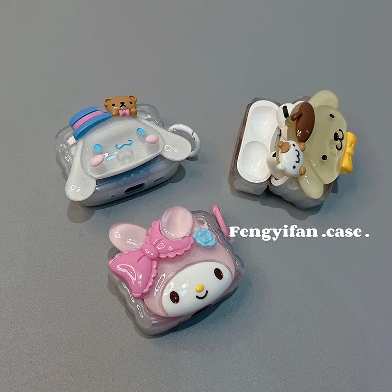 

Kawaii Sanrio My Melody Doll для Apple Airpods1 2 3 Чехол мультяшный милый Cinnamoroll Airpods Pro 2 чехол Iphone аксессуары для наушников