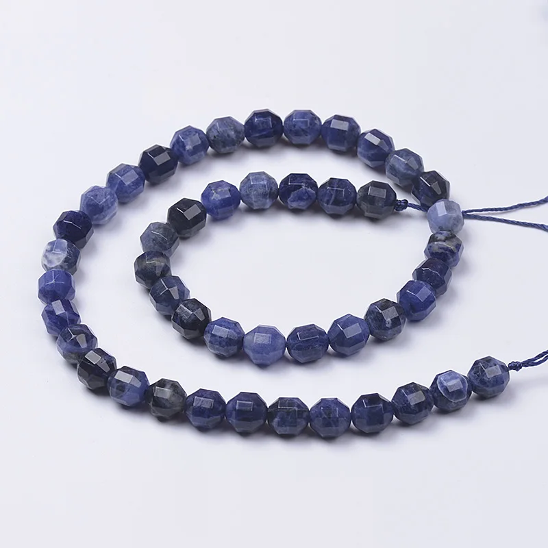 8/10 мм натуральный драгоценный камень оливковой формы граненый содалит нефрит