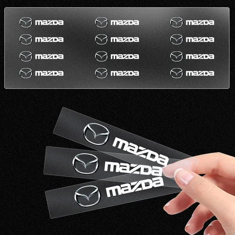 Автомобильная наклейка на дверь с логотипом, украшение «сделай сам», интерьер автомобиля для Mazda 3 6 323 626 RX8 CX5 CX3 CX9 CX8 Miata MX5 Yaris TK78-66-9U0C