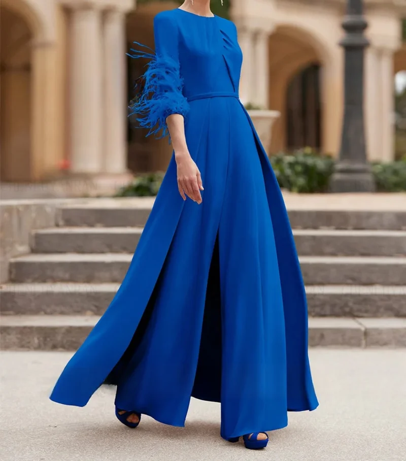 Платье Pron 2024 платье для матери невесты свадебный гость элегантный вырез с