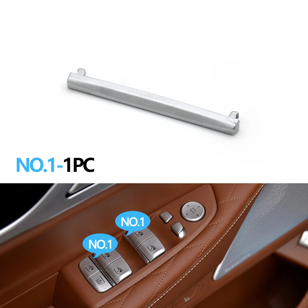 

Крышка кнопки переключения левого и правого стекла автомобиля, хромированная полоса для BMW 7 5GT X5 Series G11 G12 F07 F15