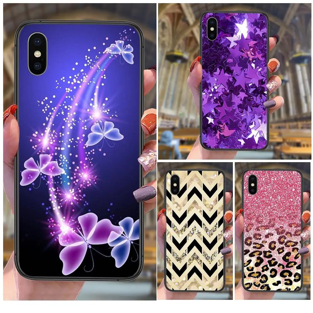 Шикарный Блестящий черный чехол Модный Роскошный для Samsung Galaxy S20 Ultra 5G S30 S21 S10 S10E Plus