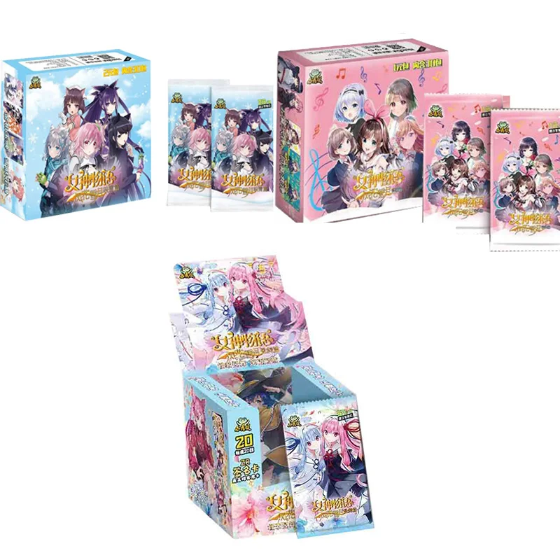 Оригинальная коллекция аниме-карт "История богини" EVA для детей, подарок на день рождения, игра PTR Table Toys для семьи, подарки.