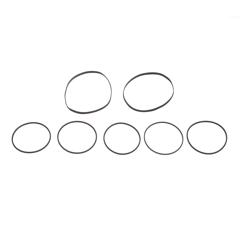 

7 Pack Recorder Rubber Square Flat Belt Radio Recorder Maintenance Cassette Tape Machine Belt for Sharp GF-800 Accessory