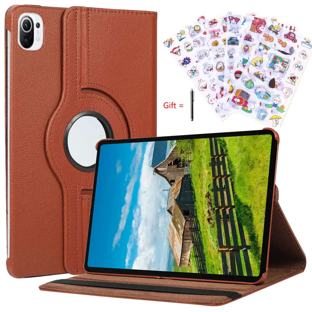 

Вращающийся чехол для Xiaomi Mi Pad 5 MiPad 5 Pro 11 дюймов для Redmi Pad 10,6 дюйма, чехол-книжка с откидной подставкой, чехол из искусственной кожи, чехол для ...