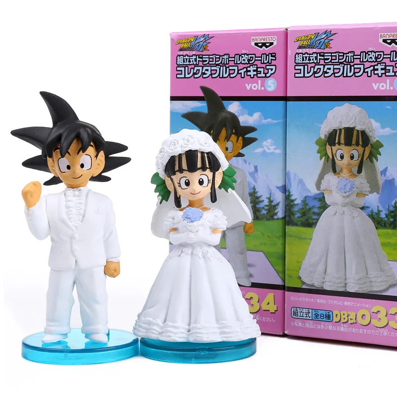 Goku & ChiChi Свадьба Ver ПВХ Фигурки игрушки куклы набор из 2 | Игрушки и хобби