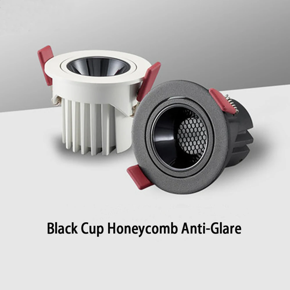 Прожектор светодиода CREE AC85-265V 5W 7W 10W COB LEDs черный и белый корпус Точечный