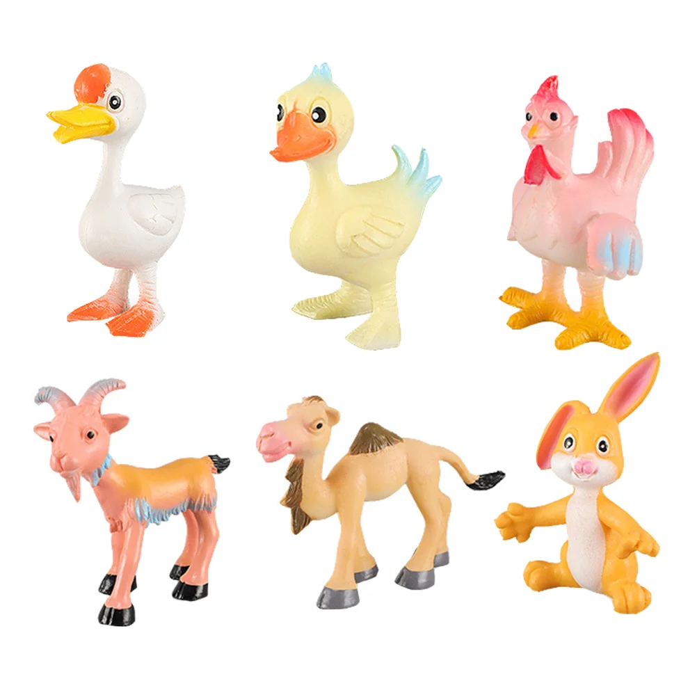 

1 set of Simulated Animal Toys Miniature Animal Toys Animal Adornments Kids Toys