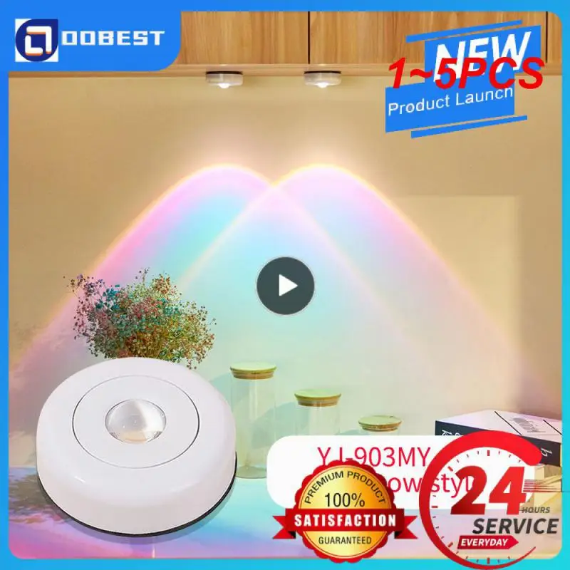 

Беспроводной ночник, проектор, домашняя настенная лампа, светодиодные светильники для комнаты, кухни, шкафа, дисплея, 1 ~ 5 шт.