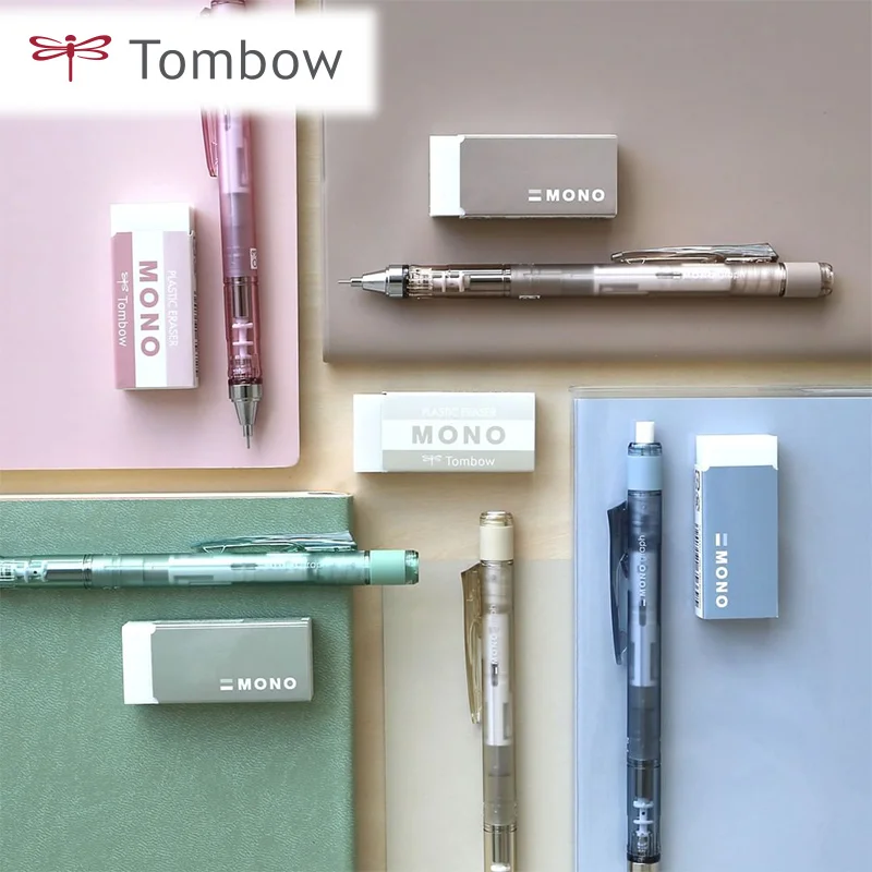 Фото Японский автоматический набор карандашей TOMBOW MONO, дымчатый, со стабилизацией, 0,5 мм, товары для студентов №3