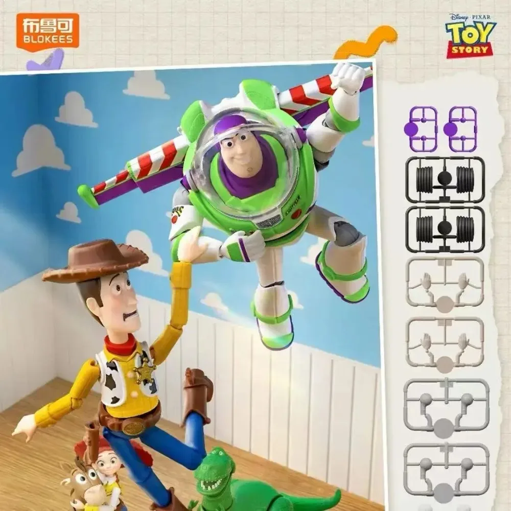 Игровые фигурки Blokees Toy Story Elite Edition GV01: Базз Лайтер и Вуди – Коллекционные модели для увлекательных приключений, подарок для детей (art.: 3920db115b612) - 3920db115b612