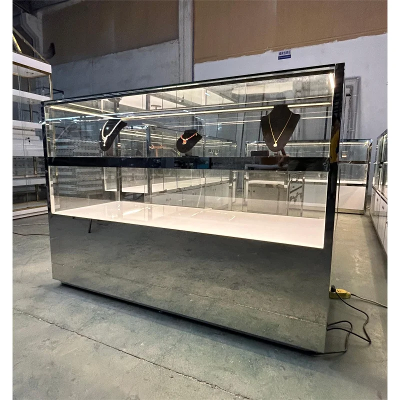 Под заказ-новый пользовательский современный ювелирный киоск из нержавеющей