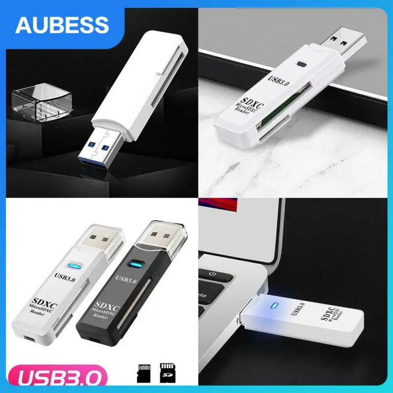 

Super Memory Sd Card Reader Adapter Tf Sd Card Reader Portable Mini Adapter Intelligent Led Backlight Indicator Speed Cardreader