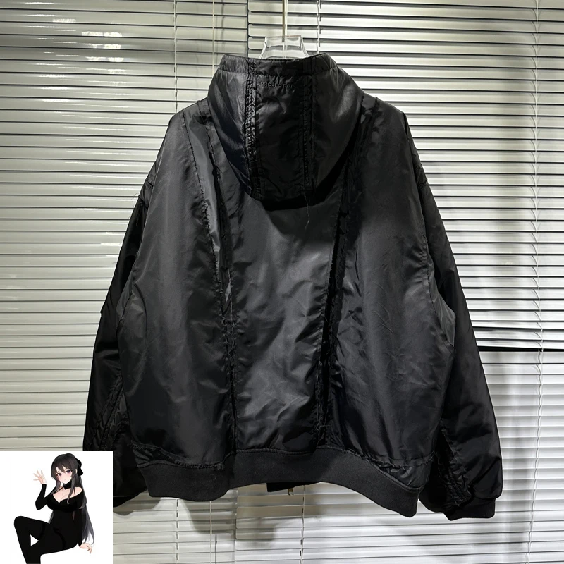 Проектируемые хлопковые куртки на молнии с рукавами и карманами дизайнерское