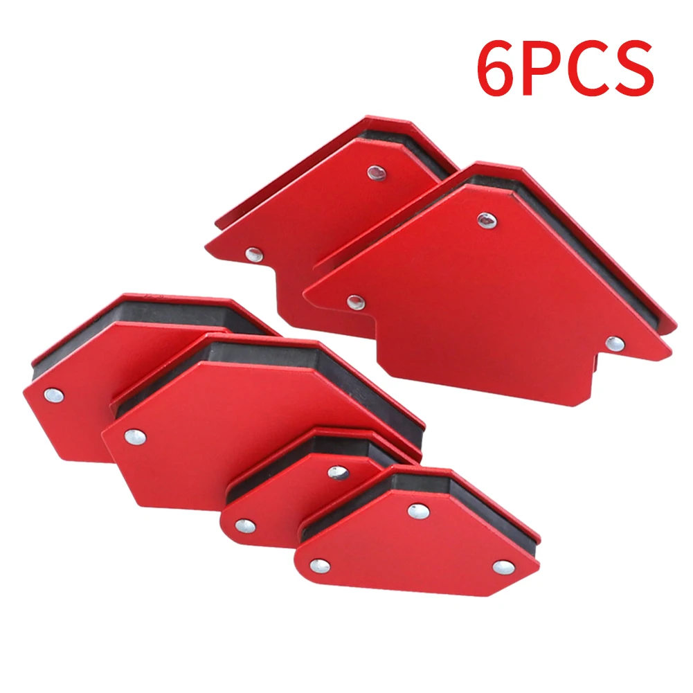 

6pcs Soldering Positioner Fixed Angle Practical Super Magnetic Professional Mini Triangle Portable Metal Welding Locator Home