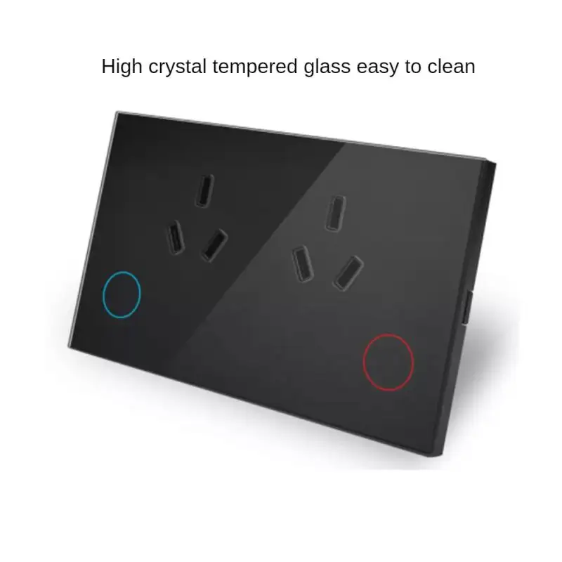 

CORUI Tuya WIFI Smart Socket 15A Double AU Plug Smart Touch Switch Support Smart Life APP Light Wall Button Alexa Google Home