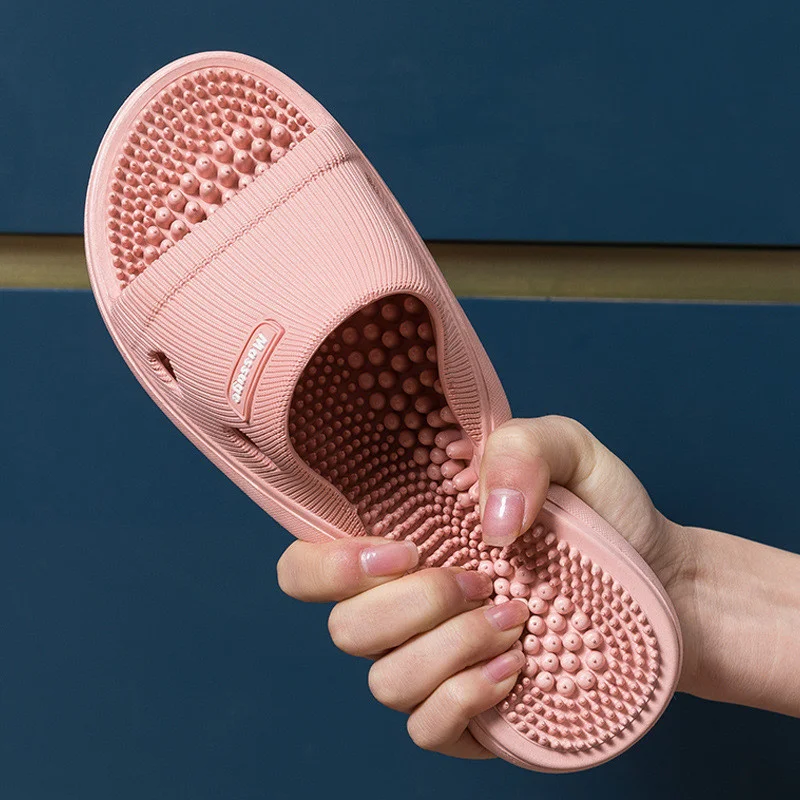 

Women Foot Massage Slippers Couples Slipper Men Indoor Bathroom Non Slip Soft Slides Casual Home Relief Feet Health Care Shoes