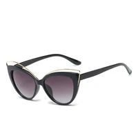fashion cat eye sunglasses women brand designer metal eyeglasses mirror classic vintage oculos de sol feminino uv400