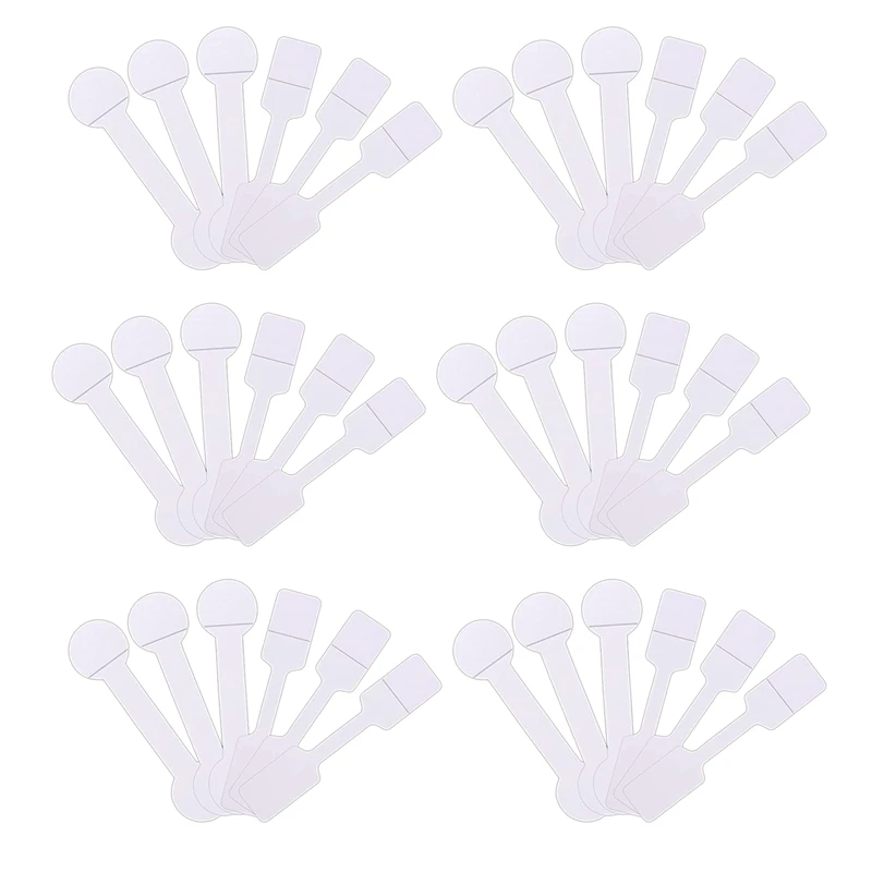 Blank Jewelry Price Tags Stickers Self Adhesive Short Dumbbell for Necklace Earring Identify Label | Дом и сад