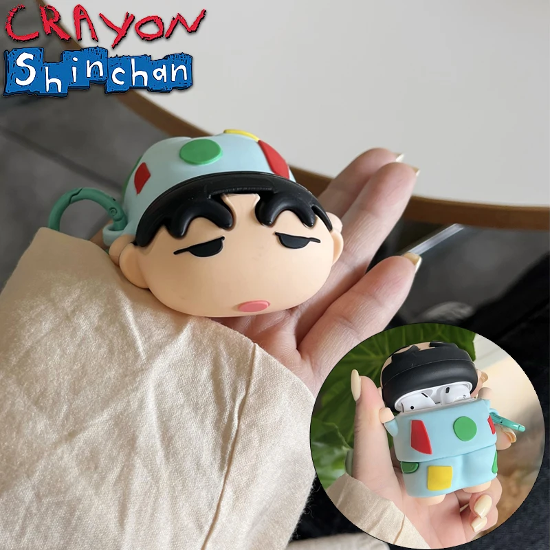 Crayon Shin-chan 3D силиконовый чехол для Apple Airpods 2 3 поколения защитный AirPods Pro милый аниме