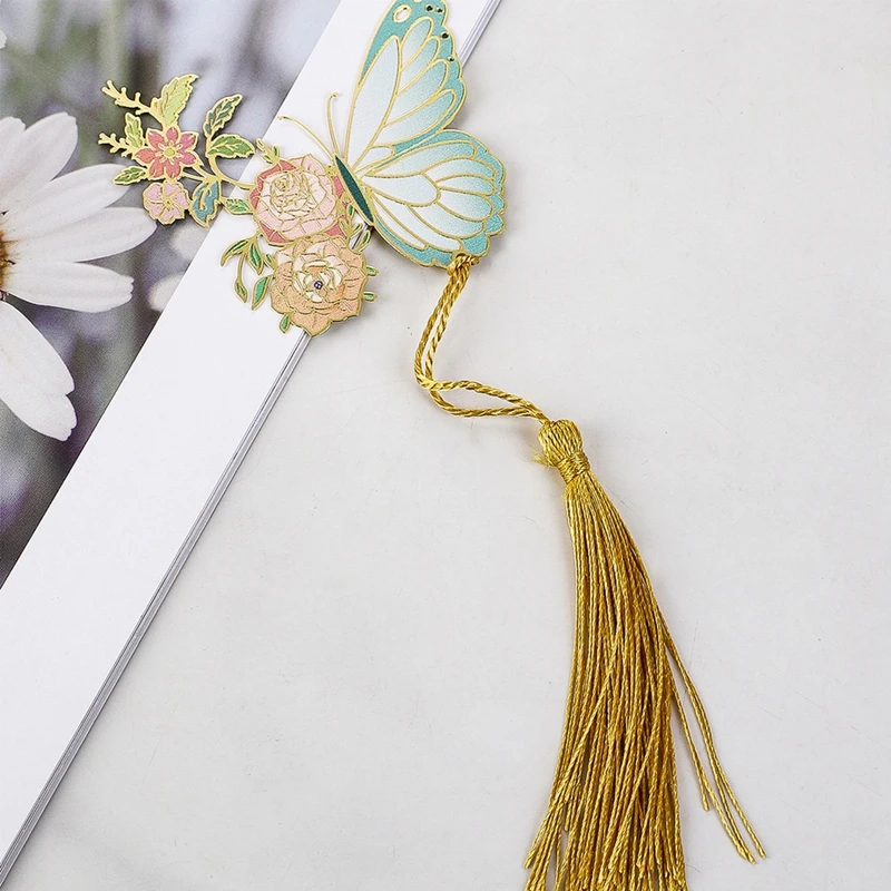 Элегантные Металлические Закладки-бабочки В Форме Цветов И Насекомых С
