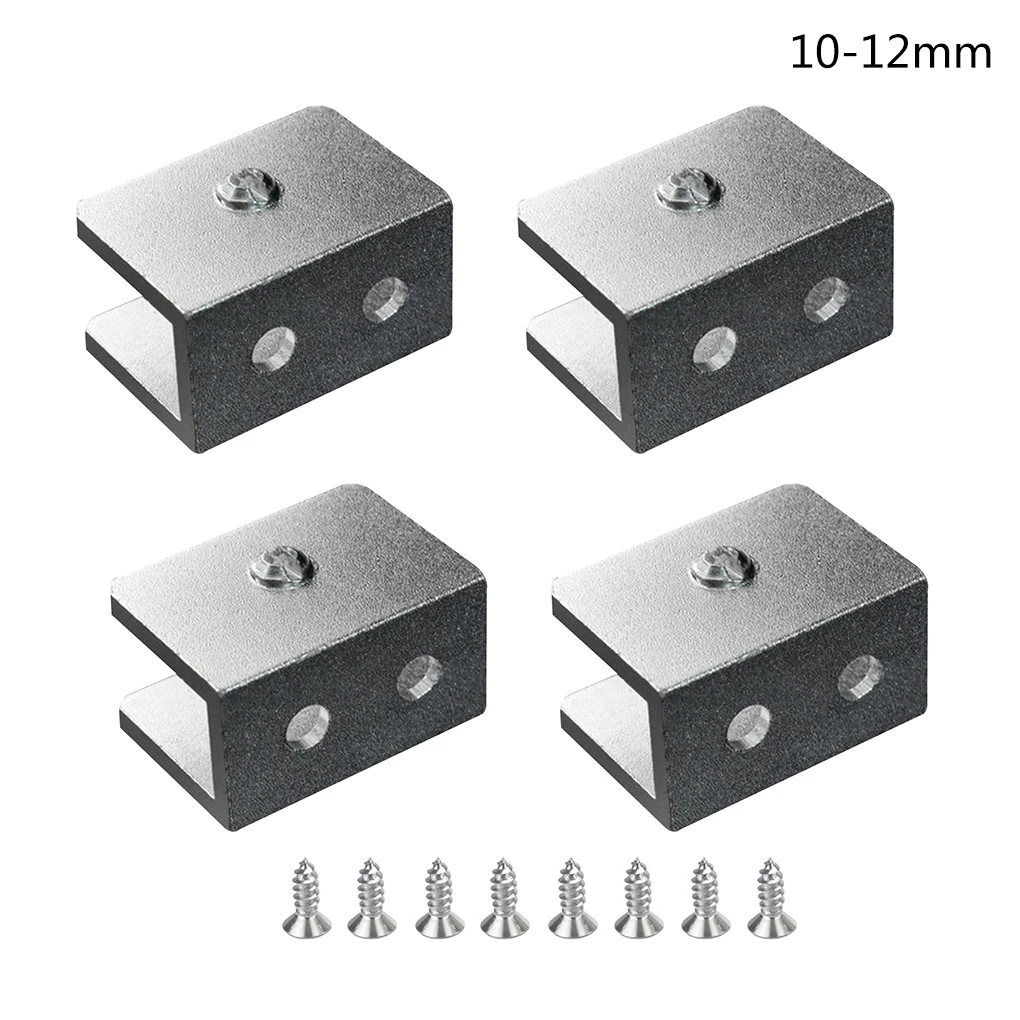 4 шт. стеклянный зажим 6 мм-12 мм кронштейн для стеклянной полки в ванной комнате