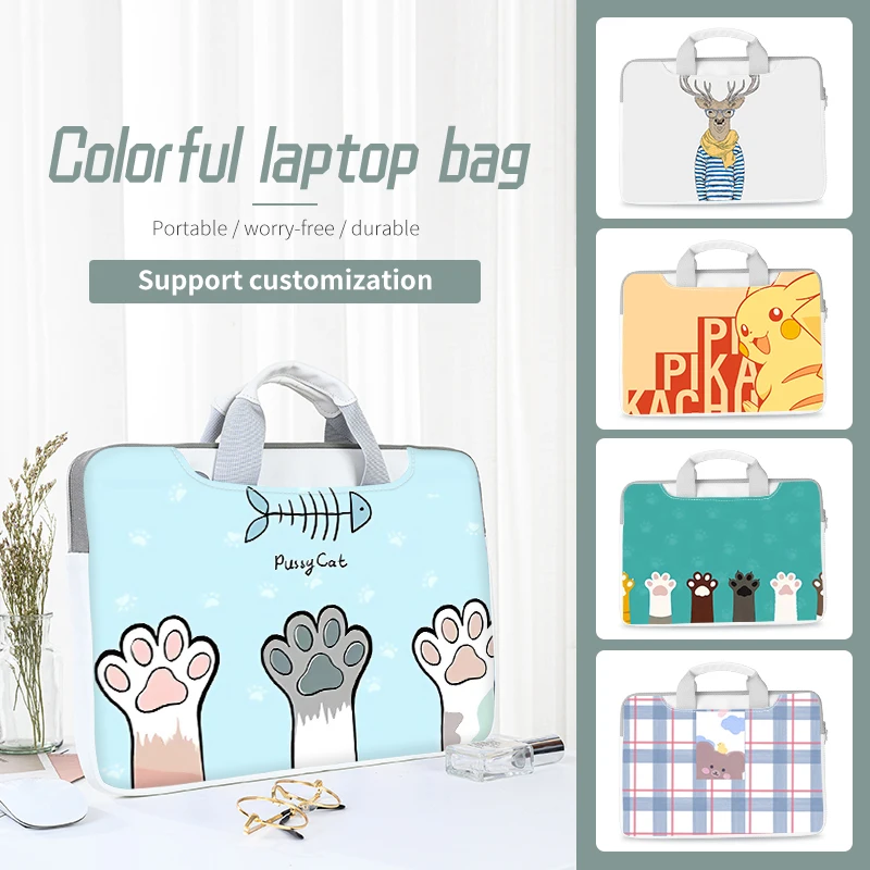 

Laptop Bag Laptop Case Multi Size 12 13 14 15 17 inch Cartoon Bag Computer Waterproof Hand Bag for Macbook/HP/Lenovo/ Acer/Asus